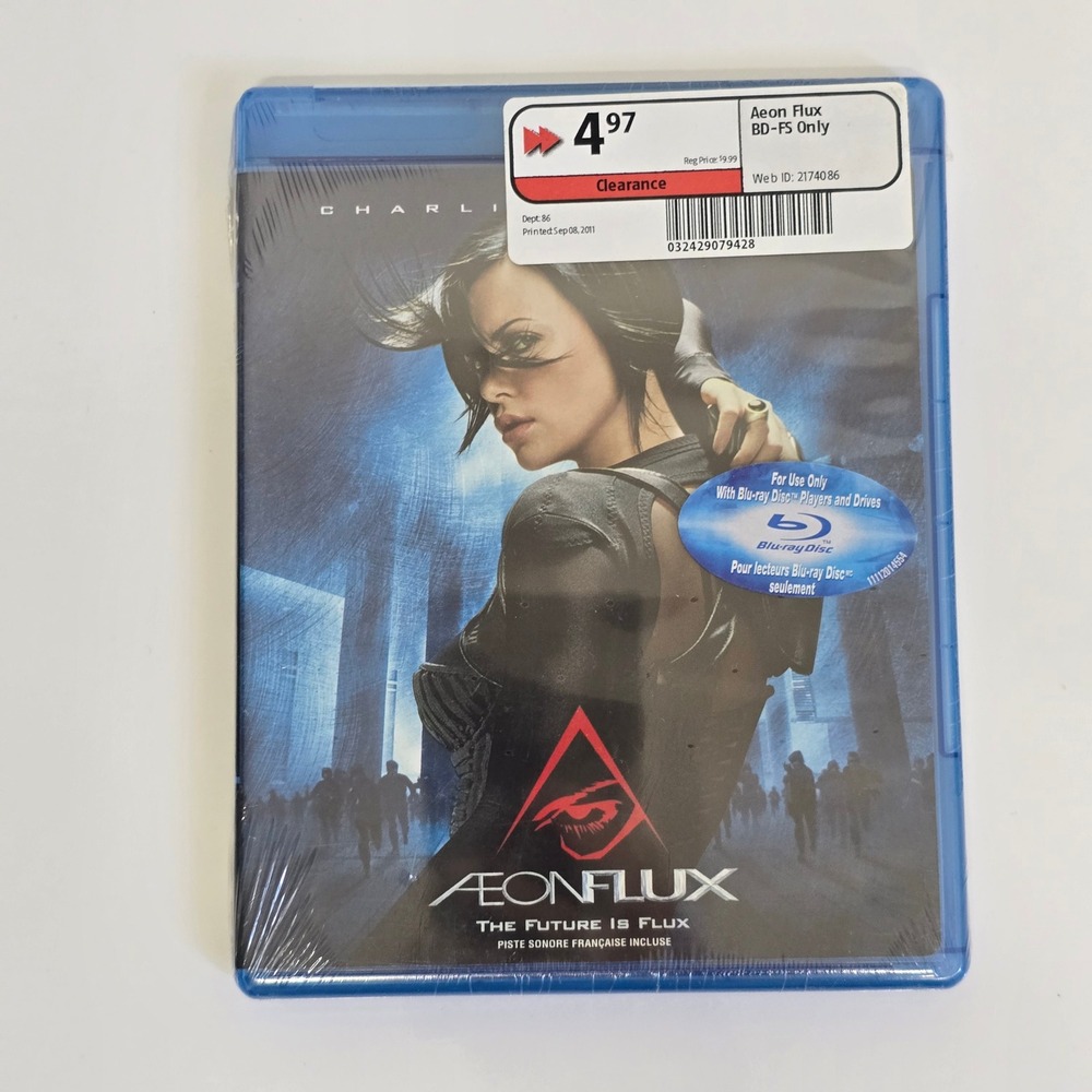 Aeon Flux Blu-ray Movie Charlize Theron Sci-Fi Cyberpunk Paramount